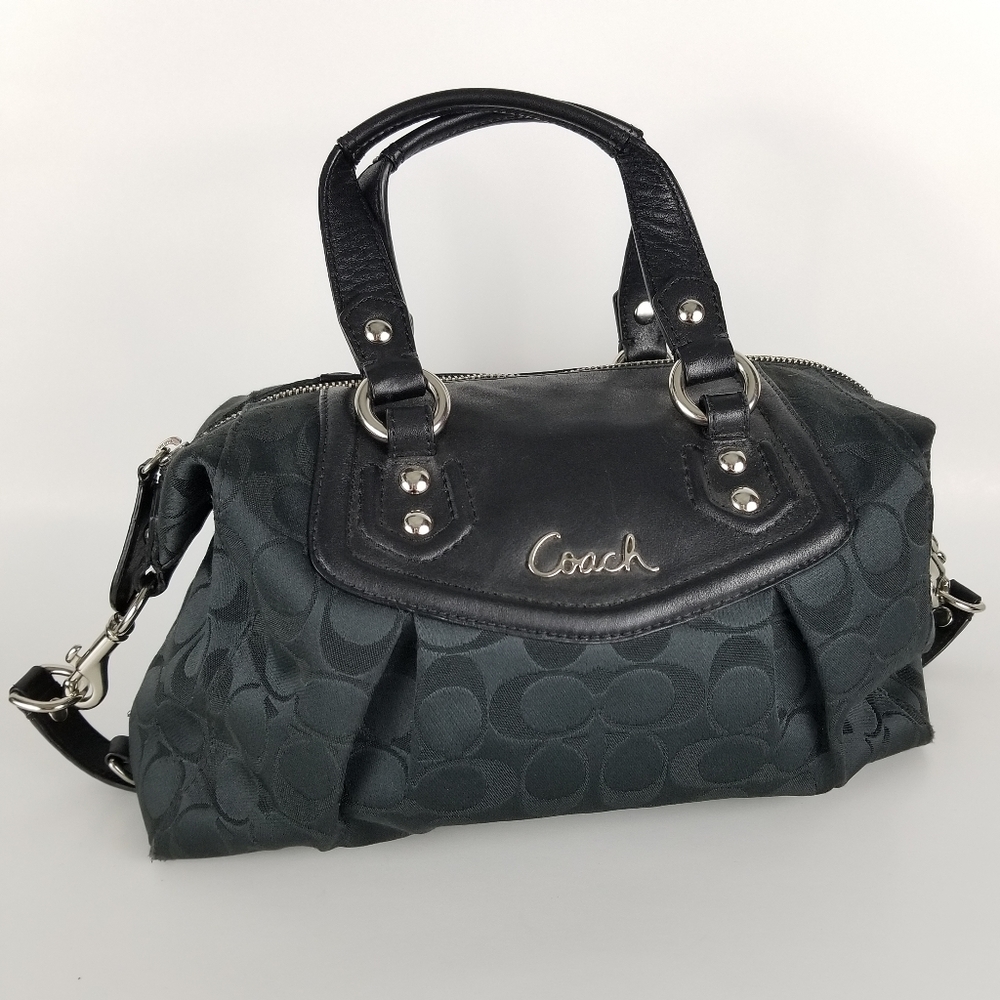 COACH | Ashley signature monogram satchel purse